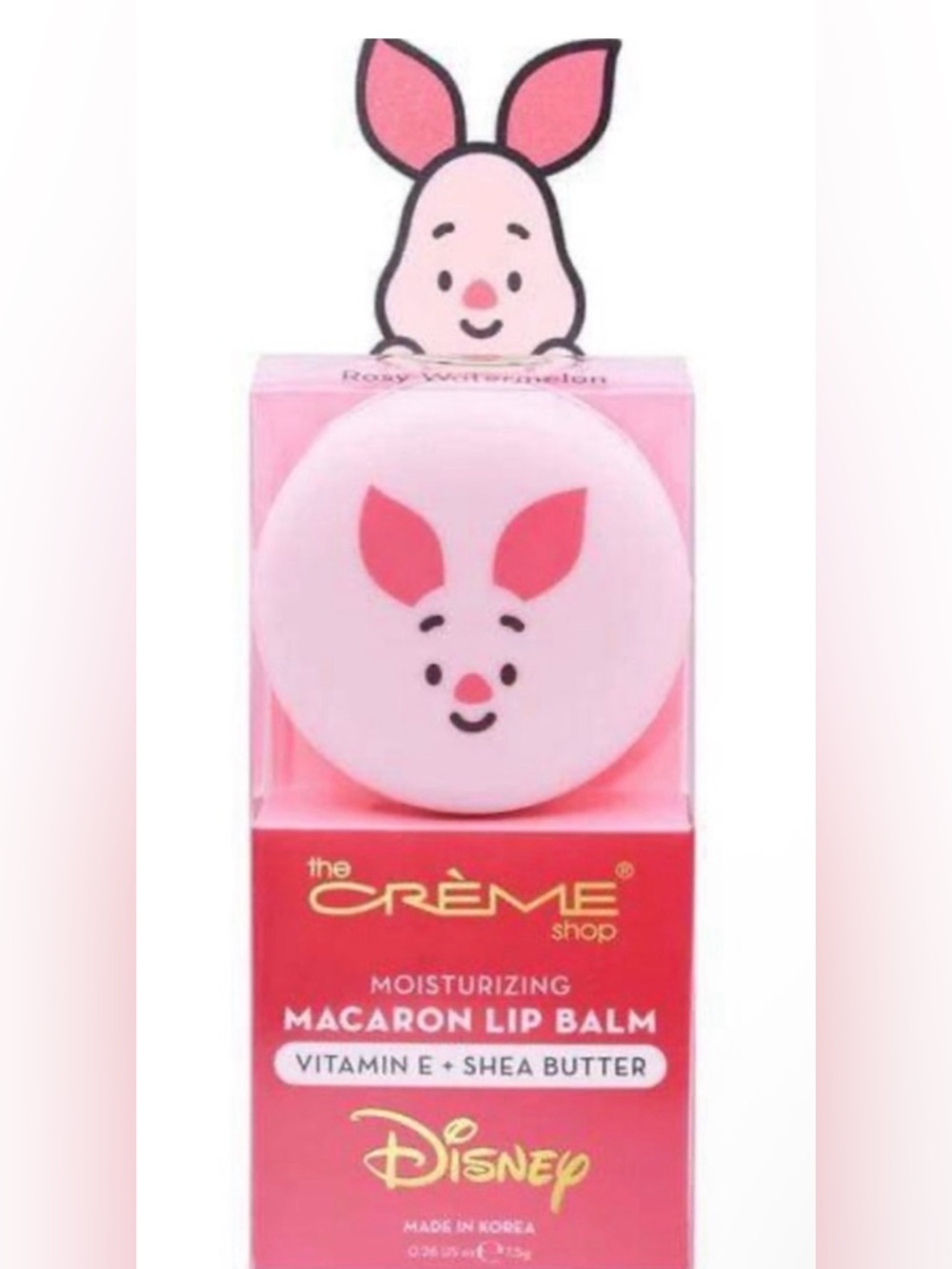 The Crème Shop x Disney Piglet Macaron Lip Balm - Pink